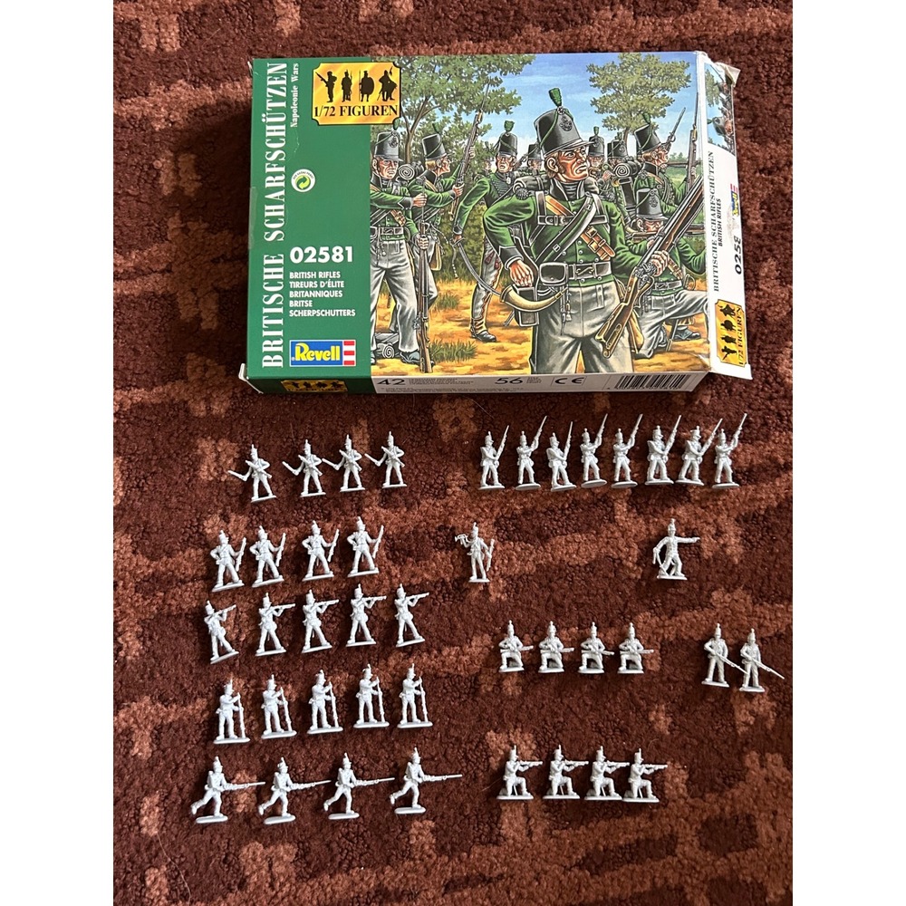 Revell 02581 British Rifles Napoleonic Wars 1/72‎ Scale Plastic Figures Set 42pc